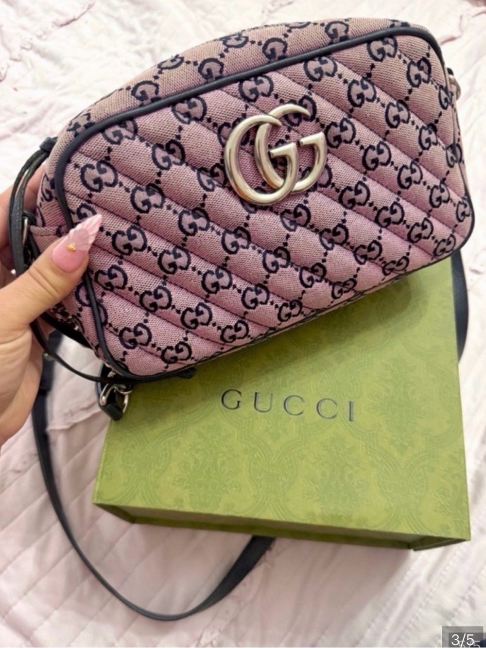 Authentic Gucci GG Mormont multicolor shoulder bag - Picture 3 of 5